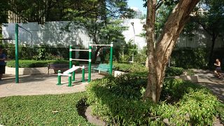 プロンポン駅の側の公園