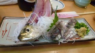 活きのいい魚を食べました