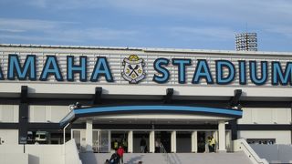 ヤマハスタジアムでトップリーグの試合を観戦