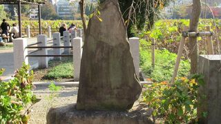 「靄・・・・」と彫られているのかな？ 位しか分からない筆塚です