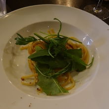 本日のパスタ、ガーリック