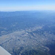 飯田・下伊那のあたりを飛行。