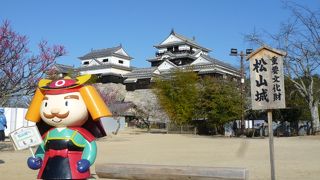 連立天守と石垣が見事