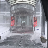 連結部分にも豪雪