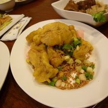 キノコの揚げ物