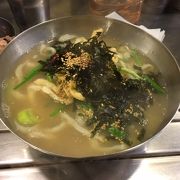 カルグッス（韓国風手打ちうどん)、あっさり味で美味しいです 