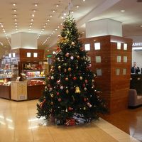 ロビーにはクリスマスの飾りも。