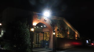 富士の街中で温泉気分