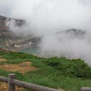 赤湯温泉の帰りに蔵王連峰の主峰である「熊野岳」と「お釜」を訪れました。