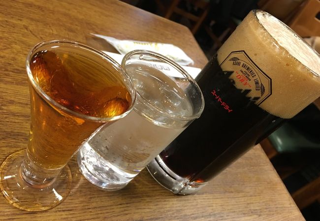 電気ブランとハーフビール