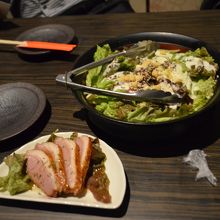 まずは、鴨と野菜