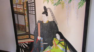 青の蓮の襖絵が！