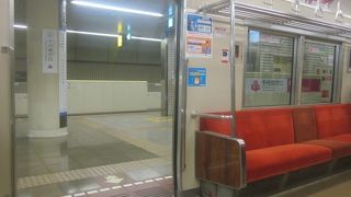 貝塚駅は地上駅でした
