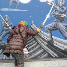 目の前の駐車場のインスタ映えスポット