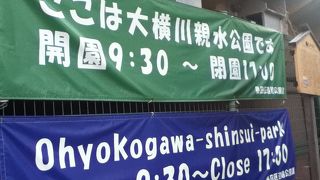 大規模な親水公園