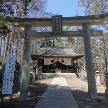 鳥居と拝殿