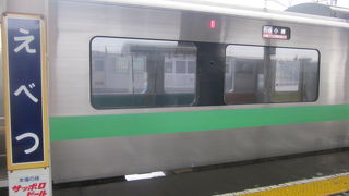 旭川方面から普通列車で快速が通過する札幌（手稲）・江別間の駅に向かう場合の移動方法