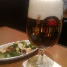 ビールの泡が最高