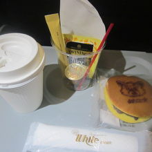 ジェッ太君どら焼き＋ホットドリンク500円は健在でした