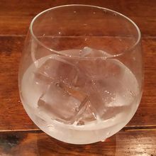 八海山の焼酎ロック💮