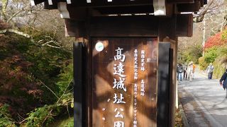 日本100名城☆もみじもキレイです。