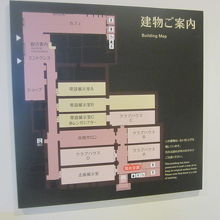 館内案内図の様子