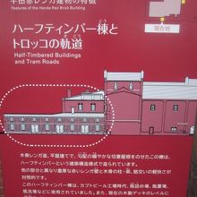 ハーフティンバー棟とトロッコ軌道の解説はこちらで。