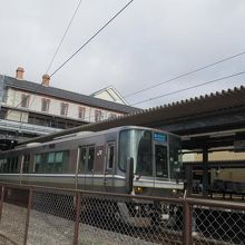 長浜駅停車中