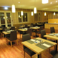 食堂。2泊目にはここで夕食も頂きました。