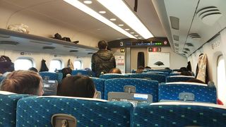東京までの便利な移動手段ですがひかり号は混んでいます