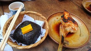 山の中にある和風レストラン