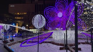 まだ完全なホワイトという感じではないですが、イルミネーションを楽しめました！