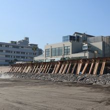 海側から見た砂むし温泉