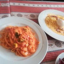 メインのパスタ