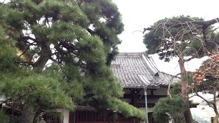 朱色の門に葵の紋