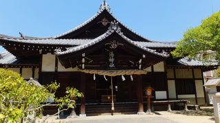 道後温泉の本館の裏に