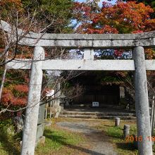 石の鳥居がすてき