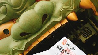 迫力ある獅子頭