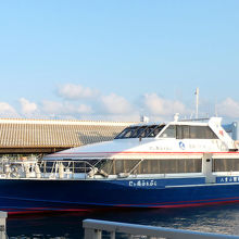 石垣港に停泊中の八重山観光フェリー