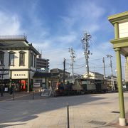 道後温泉に通じる終点駅