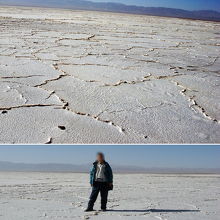2007年12月に訪れた時は塩原が広がっていた。今回は水没。