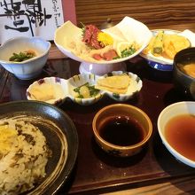 馬刺し、高菜飯、だご汁など