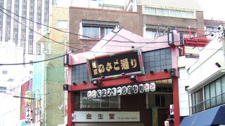 浅草のアーケード街