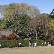 松尾芭蕉の弟子の別荘。とても雰囲気の良い草庵です