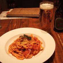 きのこのナポリタン