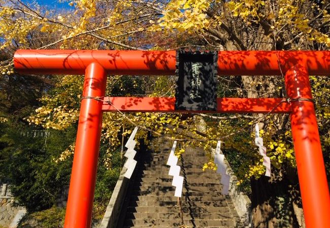 京急「追浜」駅近くにあります。こぢんまり雰囲気のある神社です。