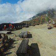 地獄谷や立山連峰の展望台