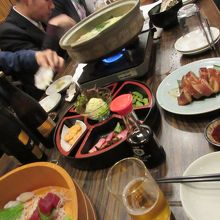 道産料理の鍋で忘年会