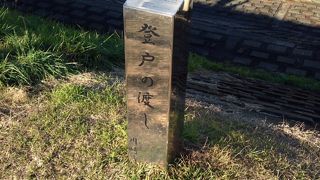 多摩川の渡し場の一つ