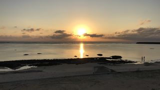 綺麗な夕陽を見られる